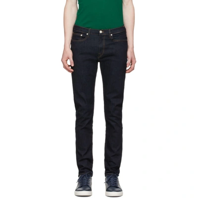 Shop Ps By Paul Smith Navy Organic Reflex Slim-fit Jeans In R Indigo