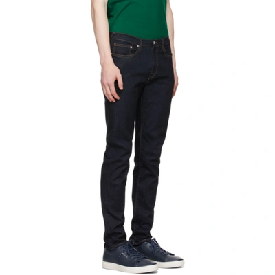 Shop Ps By Paul Smith Navy Organic Reflex Slim-fit Jeans In R Indigo