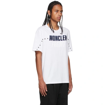 Shop Moncler Genius 7 Moncler Frgmt Hiroshi Fujiwara White Oversized T-shirt In 001 White