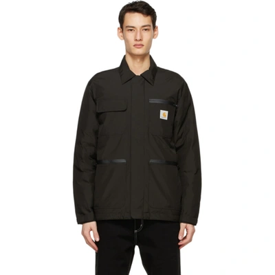 Shop Carhartt Black Gore-tex® Michigan Jacket In 8900 Black