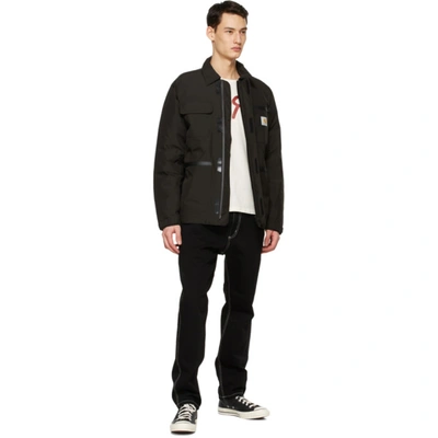 Shop Carhartt Black Gore-tex® Michigan Jacket In 8900 Black