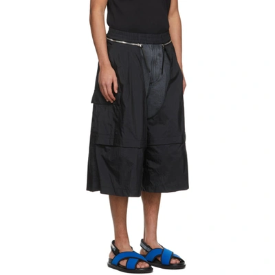 Shop Jerih Black Detachable Shorts