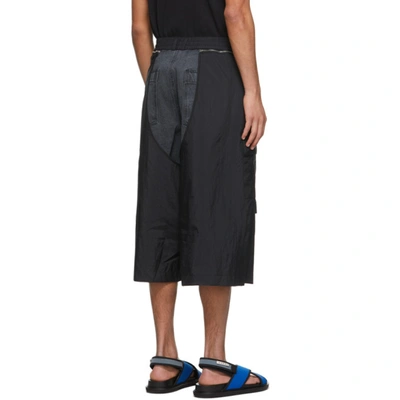 Shop Jerih Black Detachable Shorts
