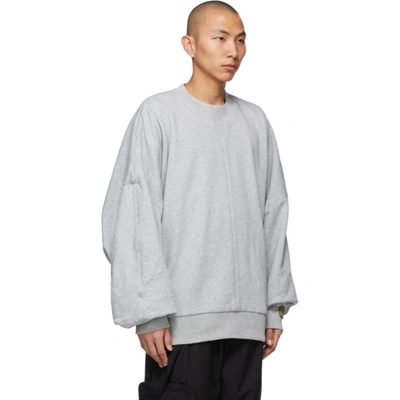 Shop A. A. Spectrum Grey Collage Sweatshirt In Gray