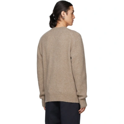 Shop Nanushka Beige Virote Sweater In Stone