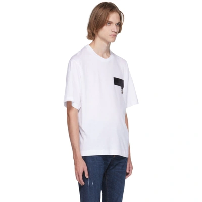 Shop Dolce & Gabbana White Dna Patch T-shirt