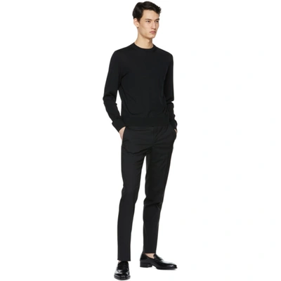 Shop Tom Ford Black Fine Merino Sweater In K09 Blk