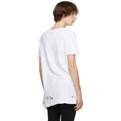 Shop Ksubi White Aged Short Sleeve T-shirt