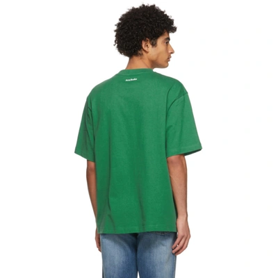 Shop Acne Studios Green Beni Bischof Edition 'nici's Bar' T-shirt In Emerald Gre