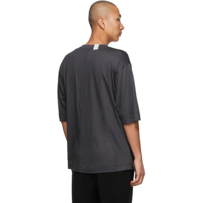 Shop N.hoolywood Grey Half Sleeve T-shirt In Charcoal