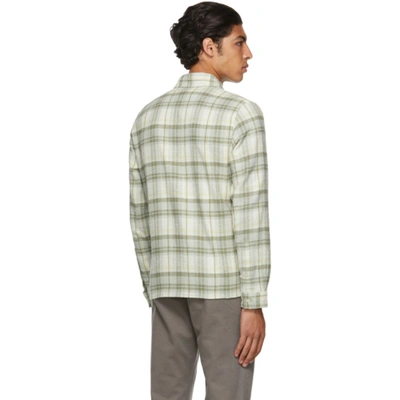 Shop John Elliott Green Plaid Sly Straight-hem Shirt In Lone Pine Check