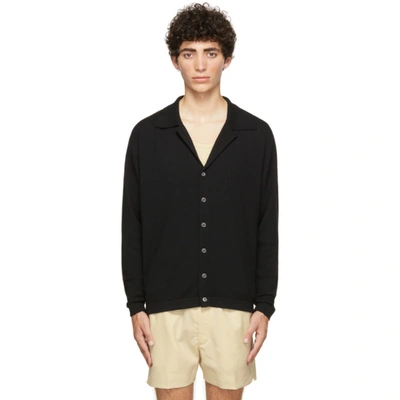 Black Pistolero Ribbed Cardigan