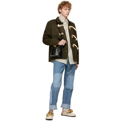 Shop Jw Anderson Off-white Relaxed Multi-pocket Shirt In Chalk 003