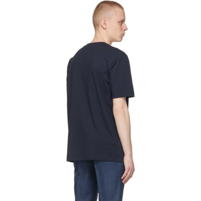 Shop Hugo Boss Navy Tchup T-shirt In 404 Dk Blue