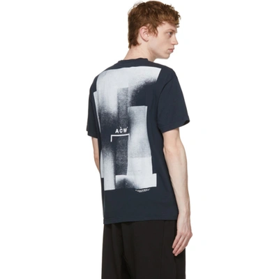 Shop A-cold-wall* Navy Signature Graphic T-shirt