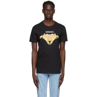 Shop Versace Black Medusa Graphic T-shirt In 1b000 Black