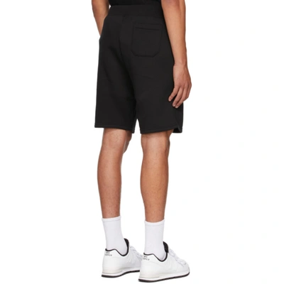 Shop Polo Ralph Lauren Black Fleece 'polo Sport' Shorts In Polo Black