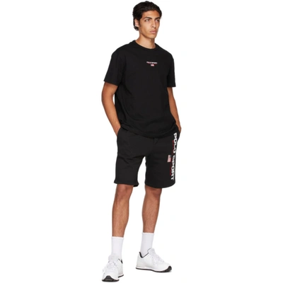 Shop Polo Ralph Lauren Black Fleece 'polo Sport' Shorts In Polo Black