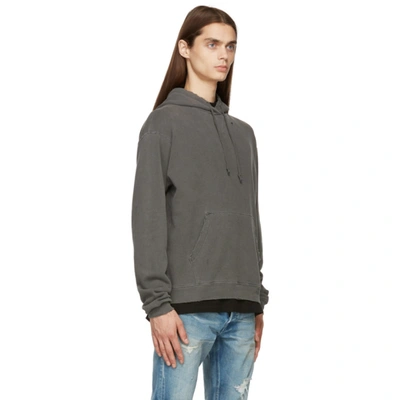 Shop John Elliott Grey Folsom Hoodie In Vintage Black