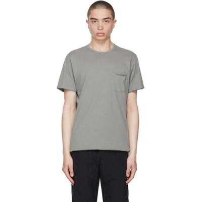 Shop Rag & Bone Grey Miles T-shirt In Blugrey
