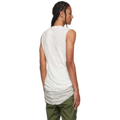 Shop Rick Owens White Basic Tank Top In 11 Milk