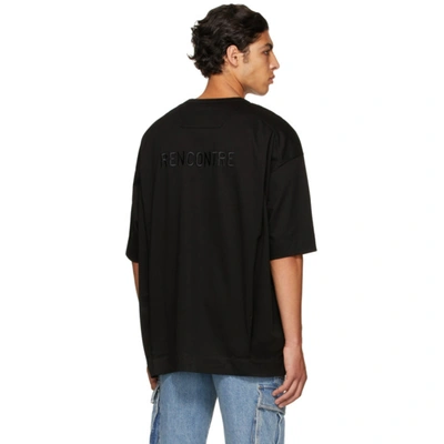 Shop Juunj Black Oversized 'rencontre' T-shirt In 5 Black