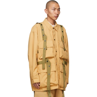 Shop A. A. Spectrum Tan Workwear Coat In Wheat