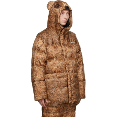 Shop Doublet Brown Down Bear Costume Jacket
