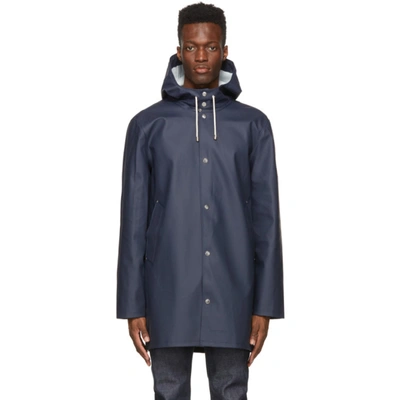 Shop Stutterheim Navy Stockholm Raincoat In 2001 Navy