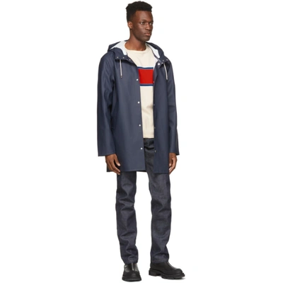 Shop Stutterheim Navy Stockholm Raincoat In 2001 Navy