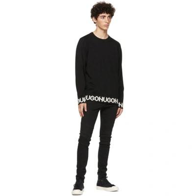 Shop Hugo Black Shem Sweater In 1 Black