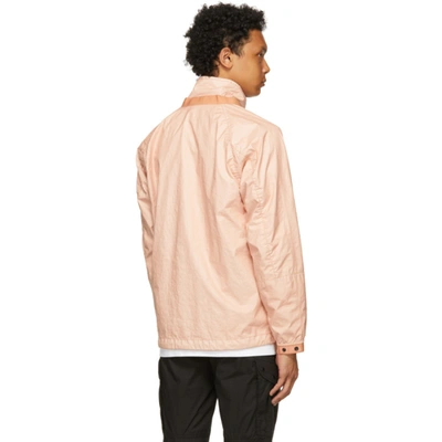 Shop Stone Island Pink Membrana 3l Tc Jacket In V0082 Antiq Rose