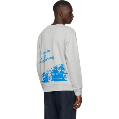 Shop Apc Grey Gimme Five Edition Michele Sweatshirt In Pla Heathered Grey