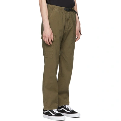 Shop Gramicci Green Ripstop Cargo Pants In Olive
