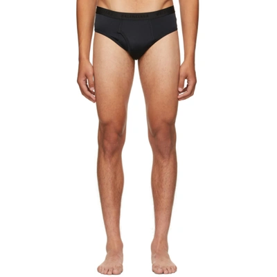 Shop Balenciaga Black Logo Swim Briefs In 1000 Black