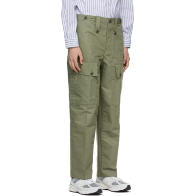 Shop Junya Watanabe Khaki Denim Cargo Pants In 1 Khaki
