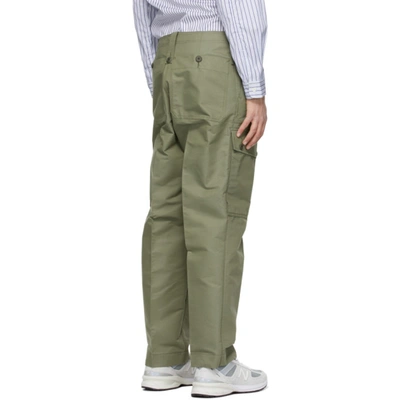Shop Junya Watanabe Khaki Denim Cargo Pants In 1 Khaki