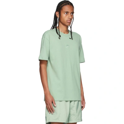 Shop Nike Green Sportswear Premium Essential T-shirt In Steam