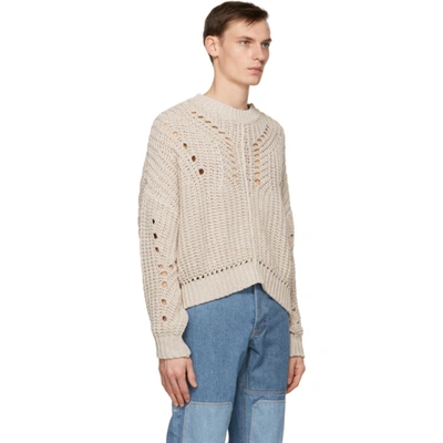 Shop Isabel Marant Off-white Pacome Sweater In 23ec Ecru