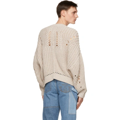 Shop Isabel Marant Off-white Pacome Sweater In 23ec Ecru