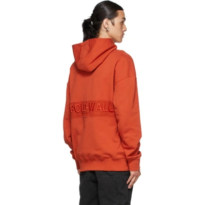 Shop A-cold-wall* Orange Heightfield Hoodie In Rust Oxide
