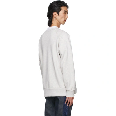 Shop Apc Grey Sacai Edition Tani Sweatshirt In Plb Hthrgry