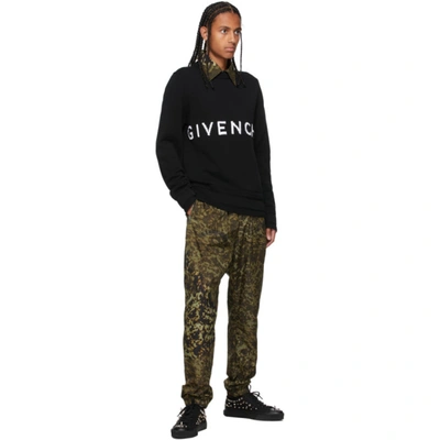 GIVENCHY BLACK KNIT 4G SWEATER 