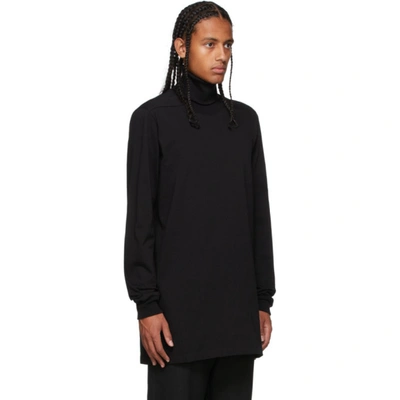 Shop Rick Owens Black Surf Turtleneck In 09 Black