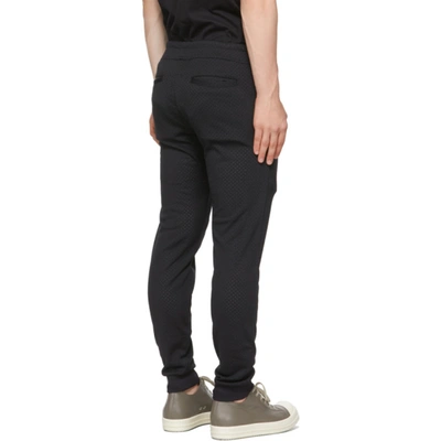 Shop Rick Owens Black Champion Edition Heavy Jersey Perforated Lounge Pants In 09 Black