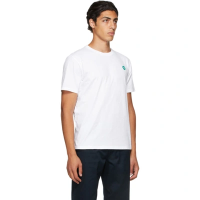 Shop Wood Wood White Ace T-shirt In 0002 Bt Wht