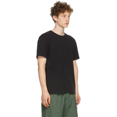 Shop Affix Black Heavy Jersey Standardized Logo T-shirt In Black Rib