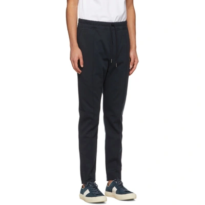 Shop Tom Ford Navy Jersey Lounge Pants In B09 Nvy