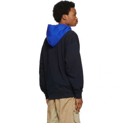 Shop Moncler Genius 1 Moncler Jw Anderson Navy Zip-up Jacket In 778 Blue