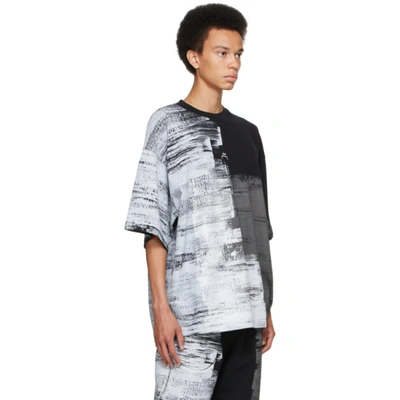 Shop A-cold-wall* Black Brush Stroke T-shirt